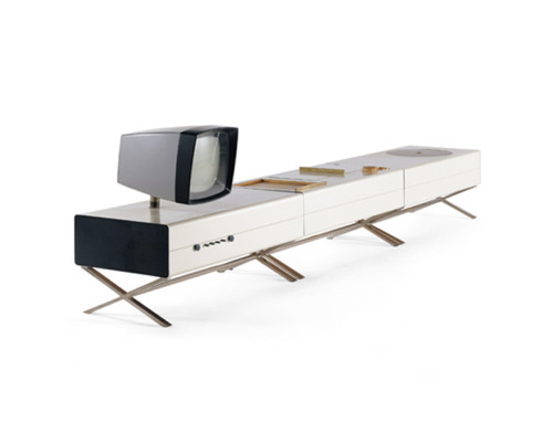 Antoine Philippon & Jacqueline Lecoq, Multi - functional furniture, 1958-59. TV, record-player a