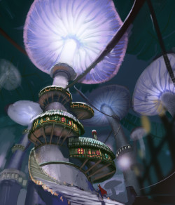 cinemagorgeous:  Mushroom Village by artist Jim Chen.