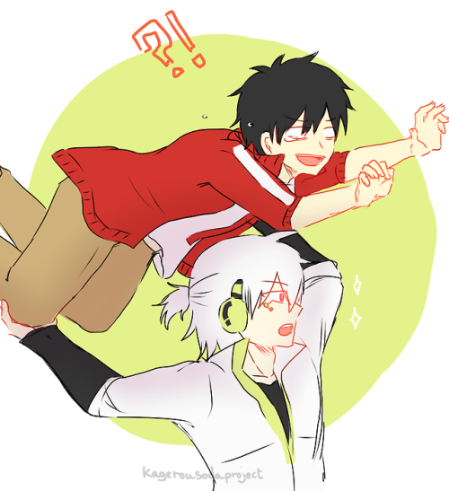 kagerousodaproject: “Gooo ~” ASHFEHFDS I’VE BEEN LAUGHING FOR HOURS I CAN’T 