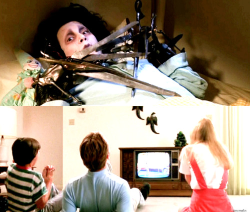 cinemaks:  Edward Scissorhands • 1990  Hold me. I can’t.  