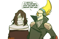 osheets:true erasermic dynamic is both of them accepting theyre dead inside