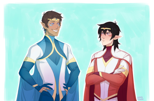 wakatoshiu:I had to draw Altean!Keith and before I realized it I added a Lance too