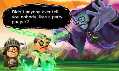 I started playing Miitopia, and it is Very Very Good. 