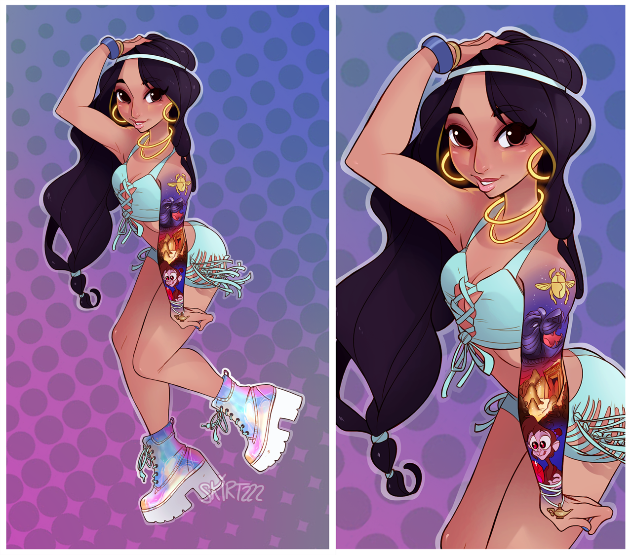 skirtzzz:  Disney Ravers Part 6 Mulan, Jasmine, and Aurora! Disney Ravers Part 1: