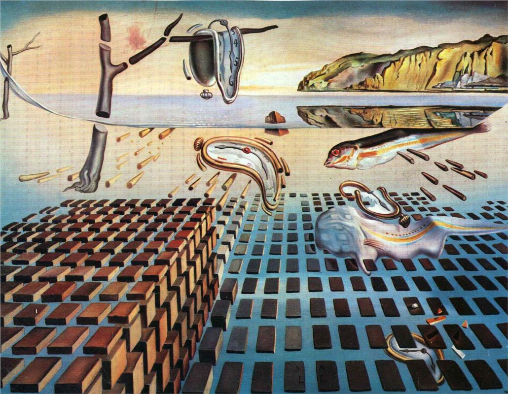 artistic-depictions:  The Disintegration of the Persistence of Memory, Salvador Dalí,