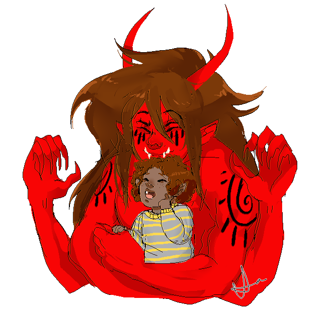 it-a:  first art of 2016 is monster dads Baby in the first image,Jake, DJ, and Dax
