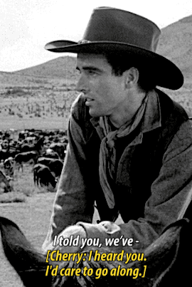 missholson: The way Matt looks at CherryRed River (1948) dir. Howard Hawks