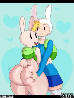 somescrub:  Adventure Girls - Fionna &amp; Fake Fionna  Episode Context: Fionna &amp; Cake &amp; Fionna    Higher Res PNG Download on my Patreon!  