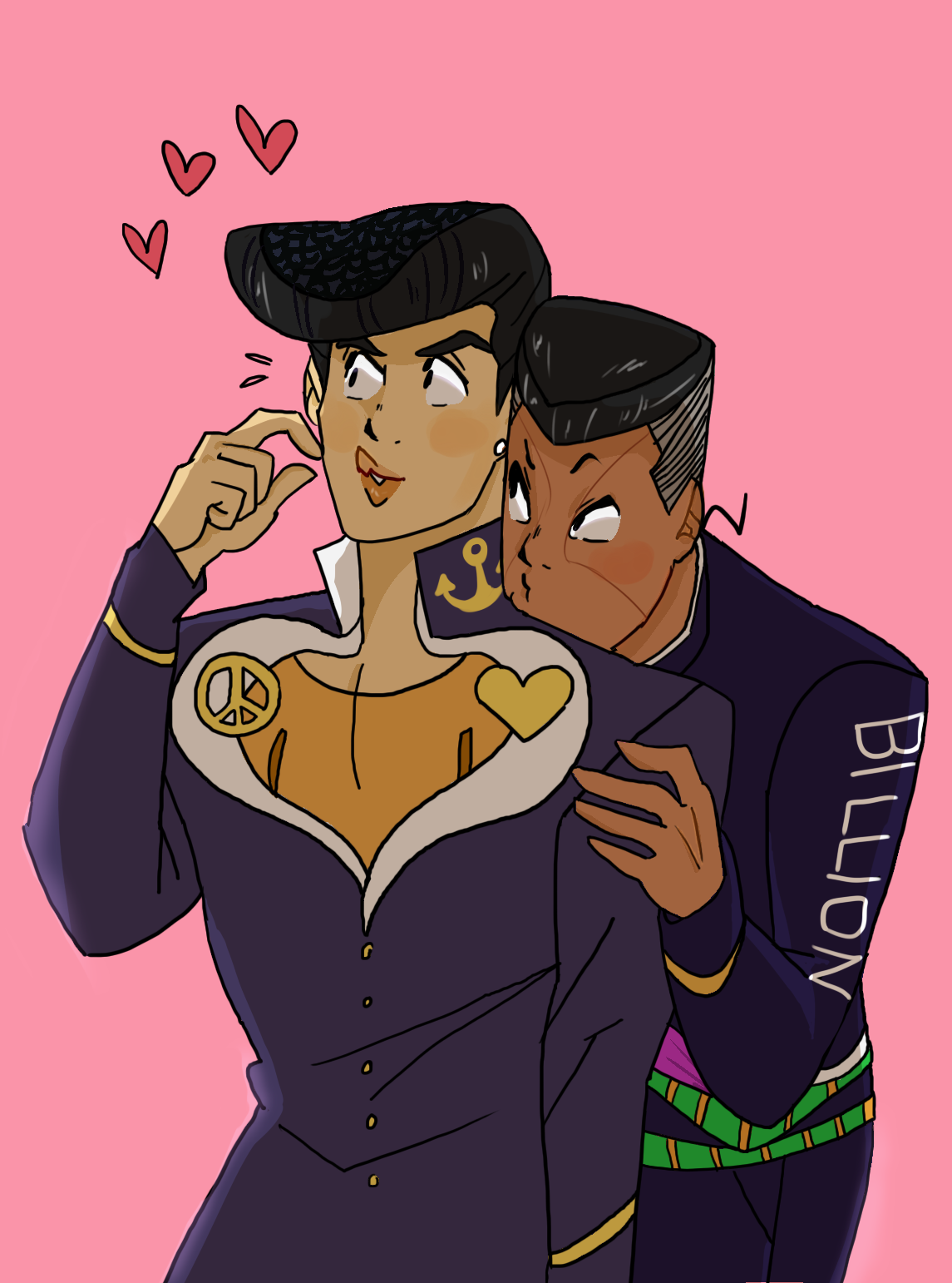dioubrandou:  Collab with @softsalami I colored, and they lined!  They drew okuyasu