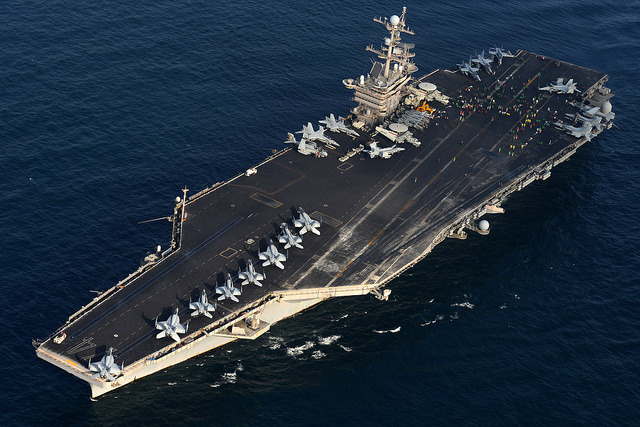 USS John C. Stennis at sea. by Official U.S. Navy Imagery on Flickr.