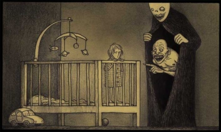 a-polite-fuck-off:  A hand full of Don Kenn’s Amazing art work drawn on post-it