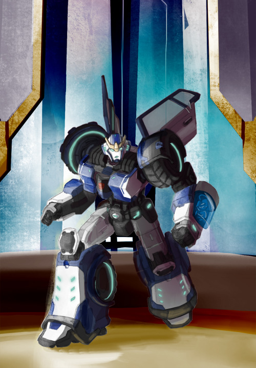 inappropriate-shenanigans:  Look at this badass lineart of Strongarm by baleenwhale I got to color in! Thank you so much for letting me work with it, I had so much fun making the BG around her. 