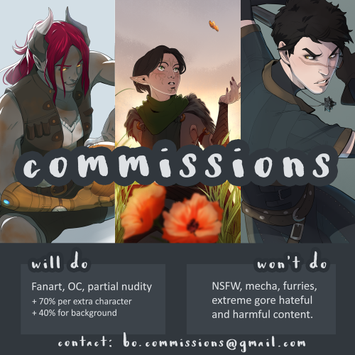bogatyris: MAY COMMISSIONS OPEN Hello everyone! I’m taking the opportunity to reopen my commis