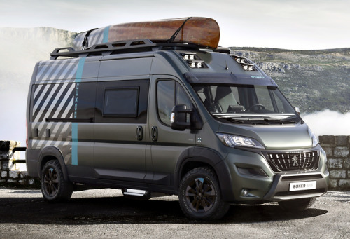carsthatnevermadeitetc:Peugeot Boxer 4X4 Concept, 2019. A prototype camper to be presented at the Re