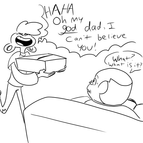 cinnabees: Lars learns more about his parents just from rooting through untouched boxes in the attic