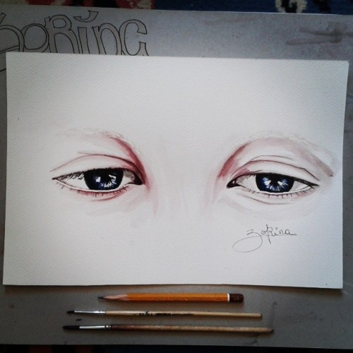 @yanakryukova x) #art #artoftheday #drawing #draw #illustration #eyes #instaartist #artist #kryukova