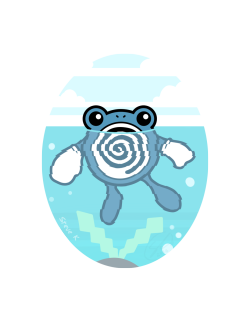 steveover600:  abrackrenrek:  steveover600:  2hot2foxtrot:  steveover600:  PKMN 061/151 Poliwhirl  The Pokémon there underwater [Hoppip] is grass type. It doesn’t belong underwater. Get your types right.   He’s just watering his plant.  Is that an