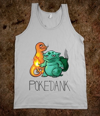 skreenedtees:  Puff Puff Pass Pokedank Blood Type THC+ Praise The Ganja Hittin’ Spliffs 