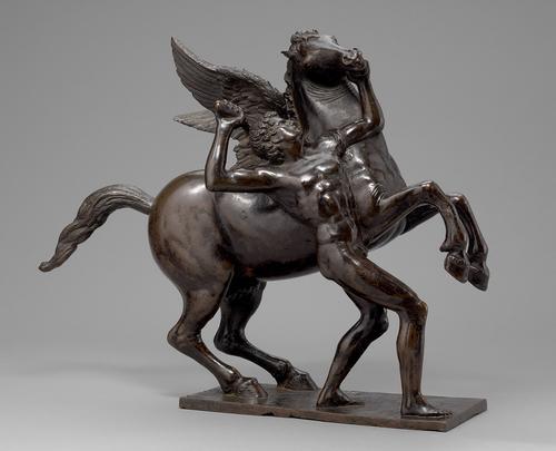hismarmorealcalm:
“ Bertoldo di Giovanni (circa 1435/40 – 1491) Statuette of Bellerophon taming Pegasus 1480
”