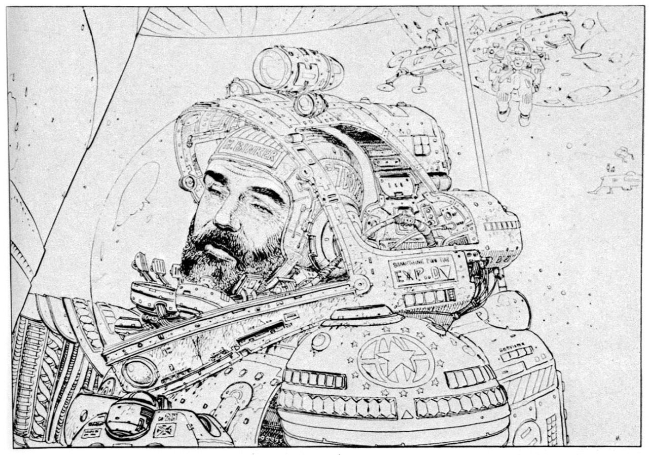gameraboy:  Jean “Moebius” Giraud and Ron Cobb’s designs of the space suits