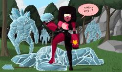 chasec18:  Garnet vs. Crystal Golems This