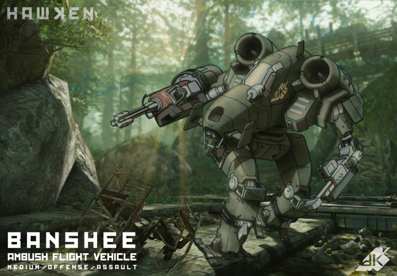 dkraus00:“Banshee” - Ambush Flight Vehicle - Version 1So in recent news of Hawken