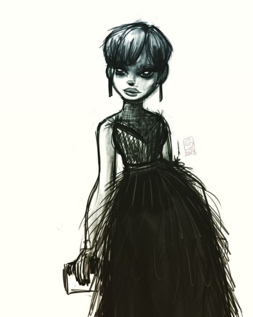 #krita #artwork #characterdesign #girl #illustration #woman #glamour #shorthair #hairstyle #mannequi