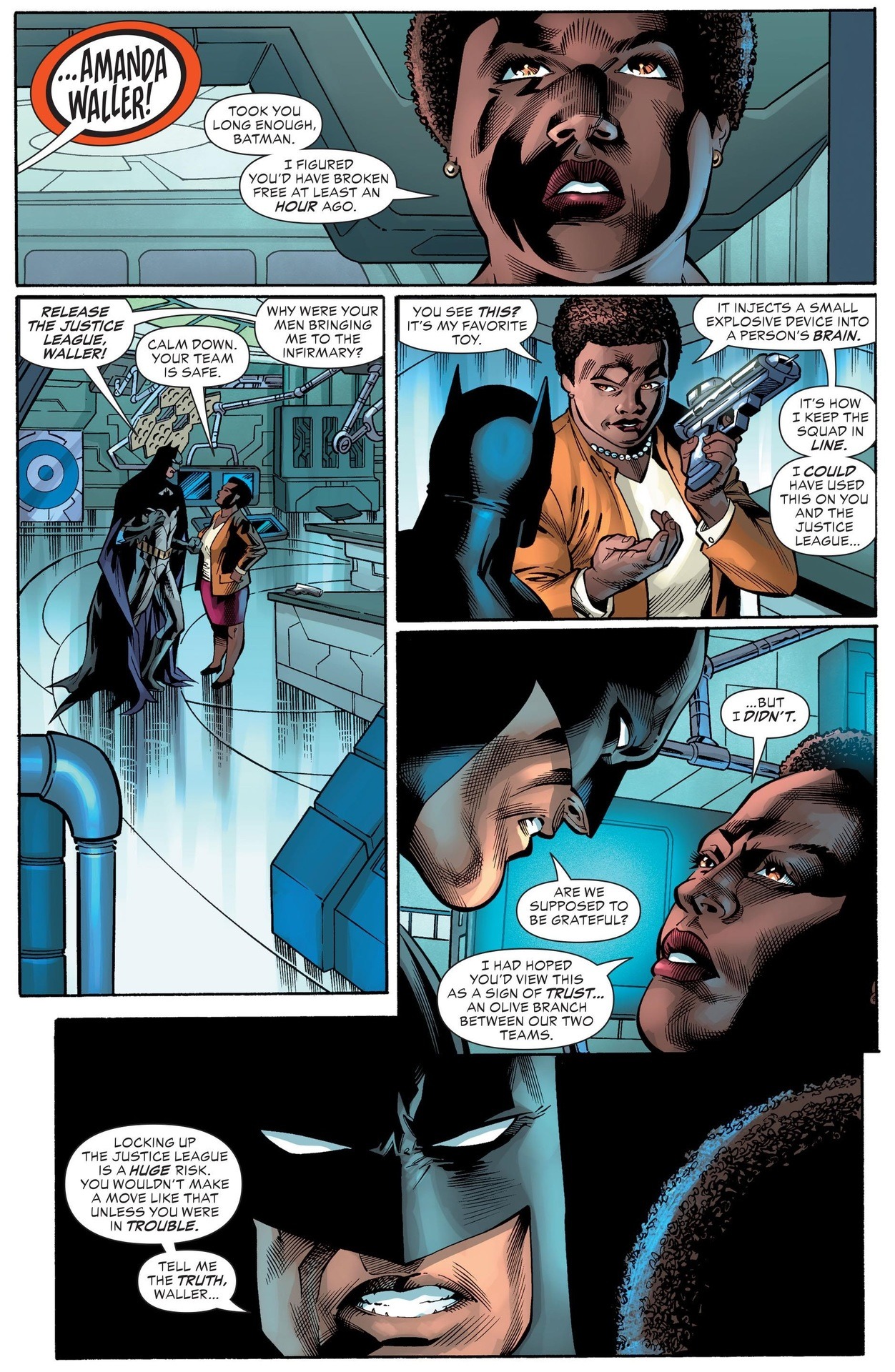 Batman vs. Amanda Waller. [from Justice League vs....