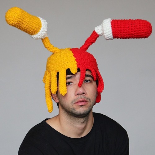 instagram: Epic Crocheted Hats with @chiliphilly To see more of Phil’s food hats, follow @chil