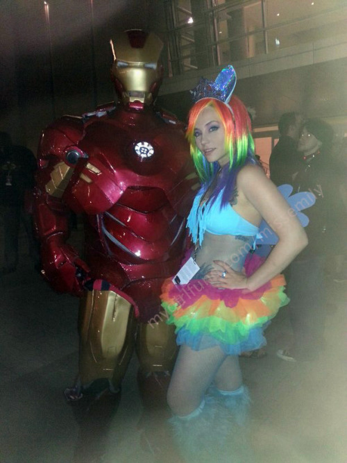 Even Ironman is no match for MissEmily.