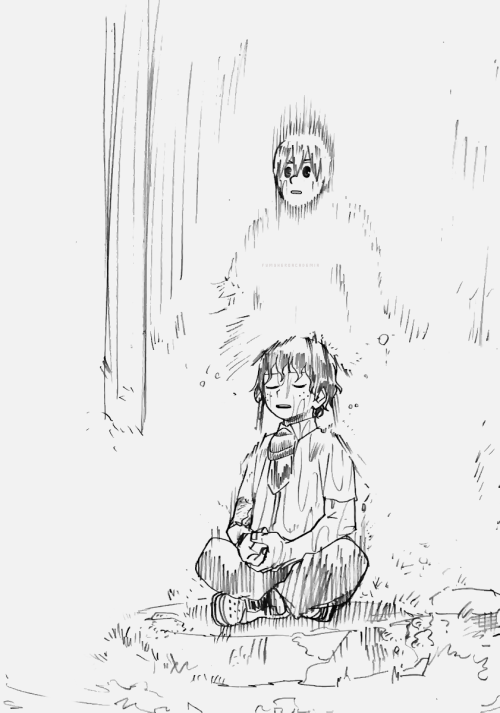fymyheroacademia:Mirio &Deku in the new sketch by Horikoshi. 