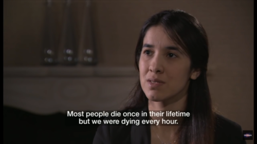 ezidxan:Nadia Murad endured three months of torture before she was able to escape and seek asylum in