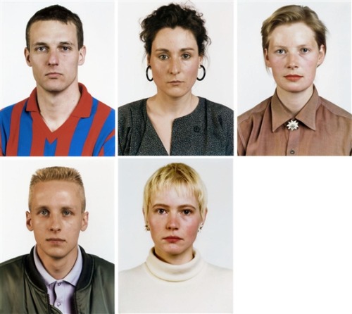 lalalaetc:Thomas Ruff’s portraits from the 1980s and 90s are so much fun to look at!