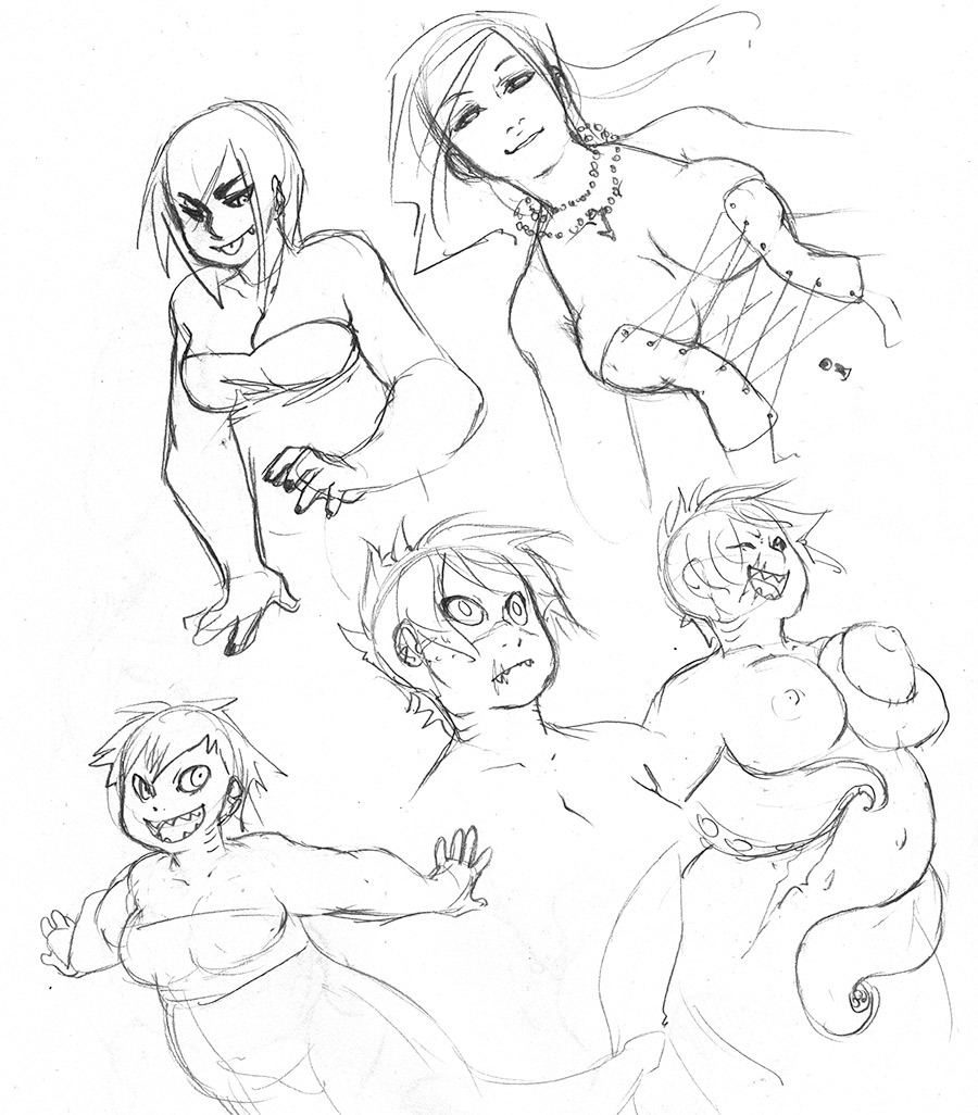 kiqoderp:  Some things I found while cleaning out some old art folders Things to