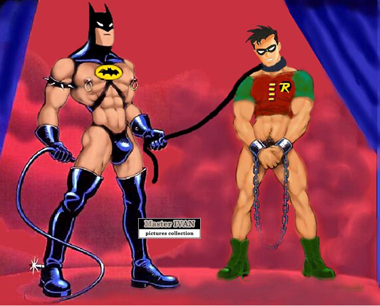 ourfamilyfun:  superhumanbondage:  Batman and Robin bondage  Lol! You now this really