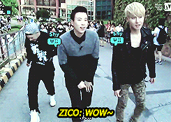 buckw1lds:  shows how much zico and pyo likes women universities (¬‿¬) 