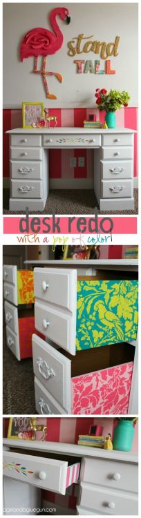 Creative desks for teens room girl