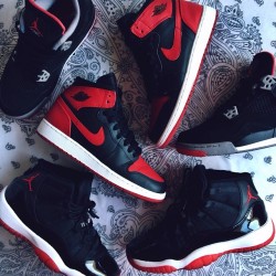 phuckindope:  Jordan bred 1s,4s,11s.