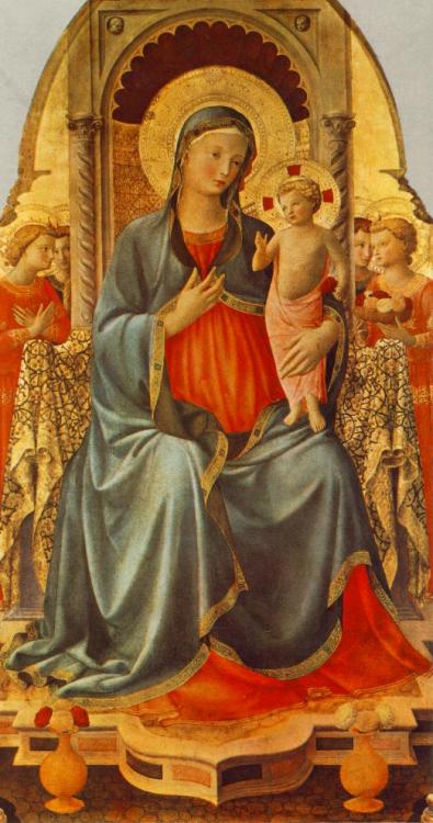 Madonna with the Child and Angels, 1436, Fra AngelicoMedium: panel,temperawww.wikiart.org/en