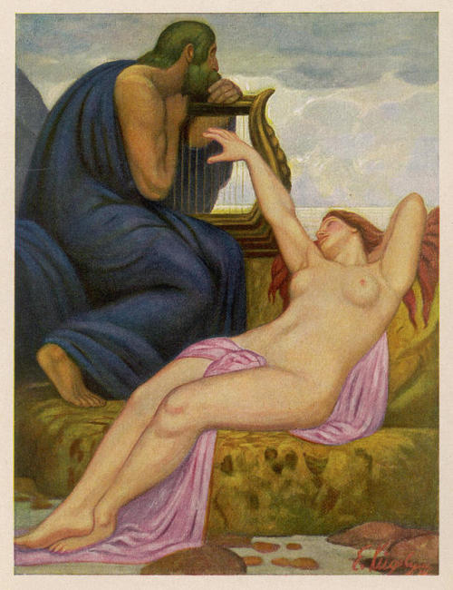 Erich von Kügelgen (German, 1870–1945). Calypso and Odysseus.