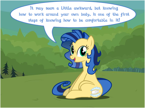 creoste:  milkmare-of-trottingham:  On the off-chance that there are any other ponies with a… condition, similar to mine… I hope that they’ll find this useful at least!  I can’t get over how bizarrely cute this blog is. It seems like it should