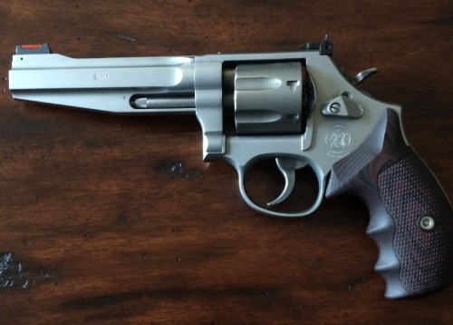 badger-actual:  Smith & Wesson Pro Series 986, 9mm.