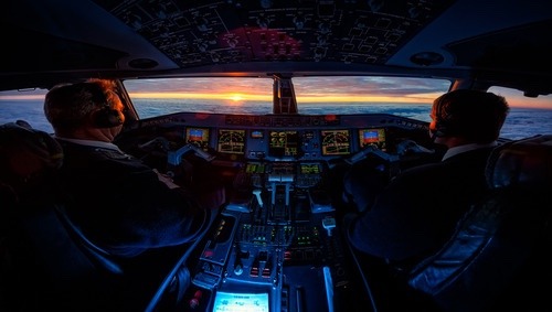 View out of the cockpit