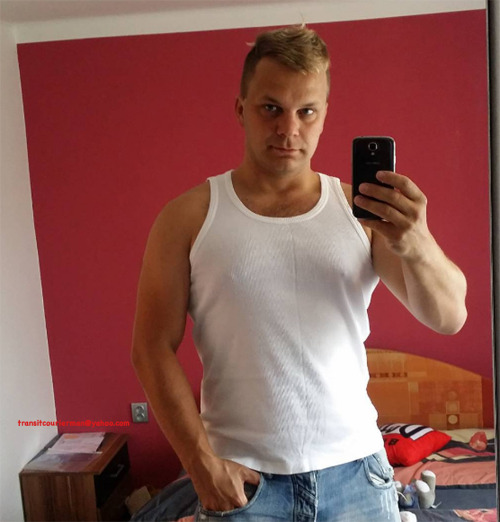 transitdriver56: Umm wanna pull those jeans down and play with him in his drivers seat?Email me your