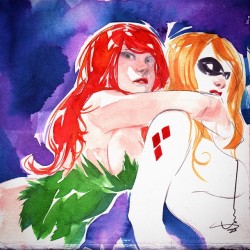 duss005:  practicing more watercolors, ran out of time, so Harley, etc will stay unfinished