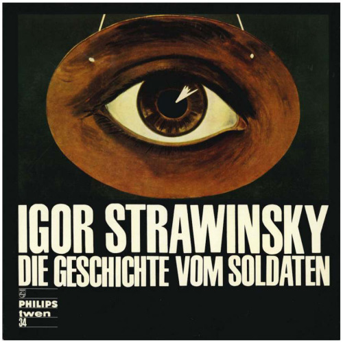 Igor Strawinsky, Die Geschichte vom Soldaten, 1964. Unknown artist. From the Philips twen record ser