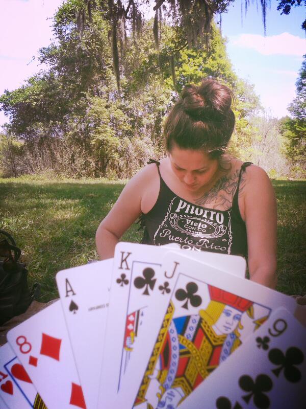 Yesterday I sneezed a lot at the park and played Rummy and watched the doggies play