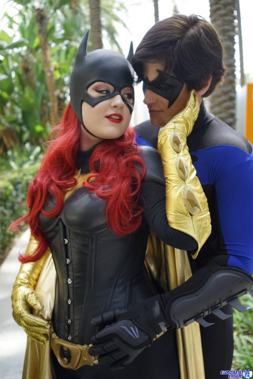 cosplayblog:  Batgirl (left on photo #2) and Nightwing (right on photo #2) from DC Universe  Cosplayers: Becca Batgirl [WW / TW / FB] (Batgirl) Colin The Boy Wonder (Nightwing) Photographer: Eurobeat Kasumi Photography [FB]  