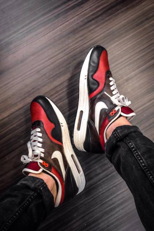 sweetsoles: Nike Air Max 1 ‘Redwood’ (by mikeepolo)