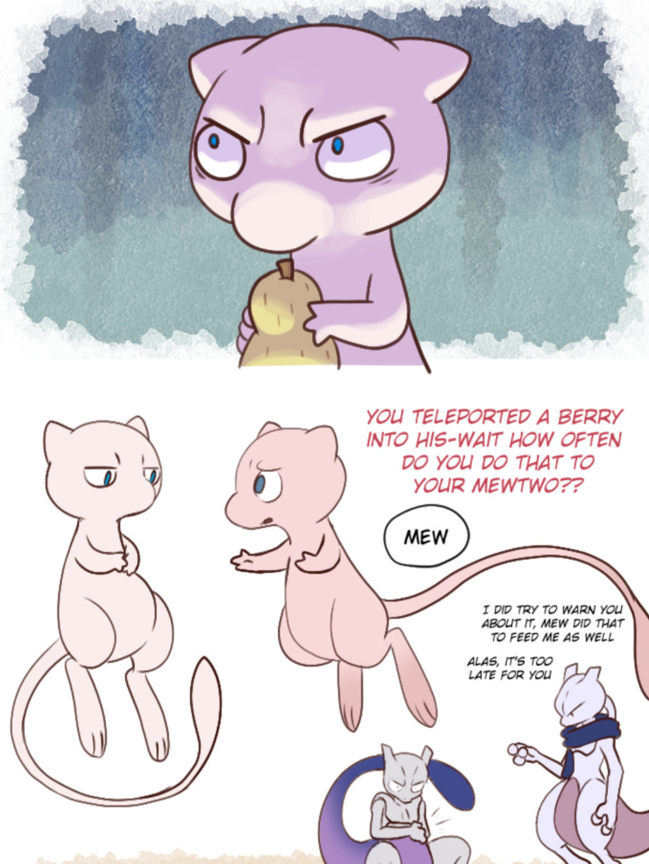 If mew is the mother of Mewtwo who's the father 😳😳 : r